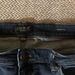 Judy blues plus size skinny fit mid rise jeans